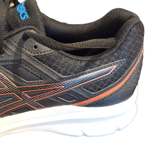 ASICS Men's 11.5 Jolt 3 Black/Reborn Blue Lace Tie Active Tennis Shoes - Picture 6 of 7